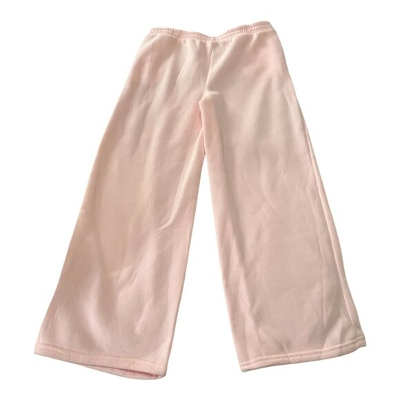 Lucky You Reindeer Sleigh All Day Pink Holiday Sweatpants – Girls Size XL (14), - Picture 3 of 3